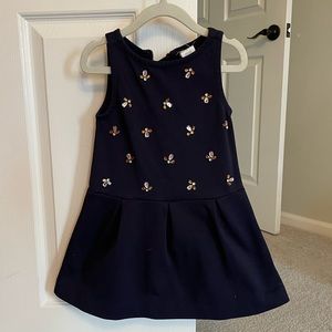 J crew crewcuts girls blue dress in excellent condition size 4